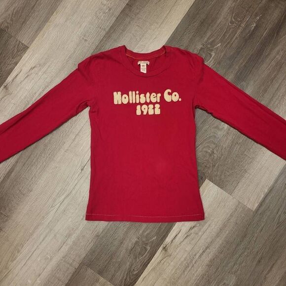 Hollister Tops - Vintage Hollister Long sleeve shirt red Christmas top